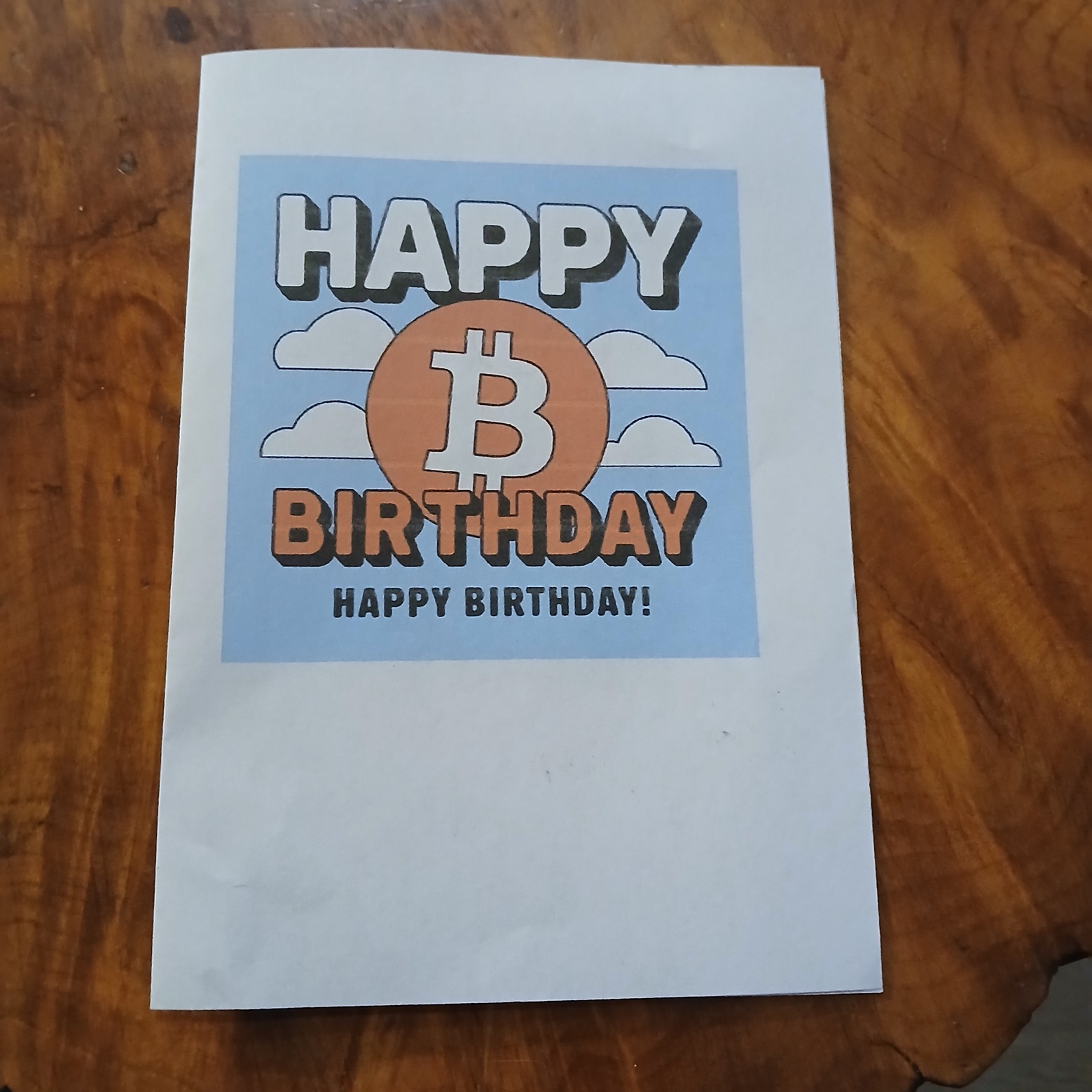 birthday card cover